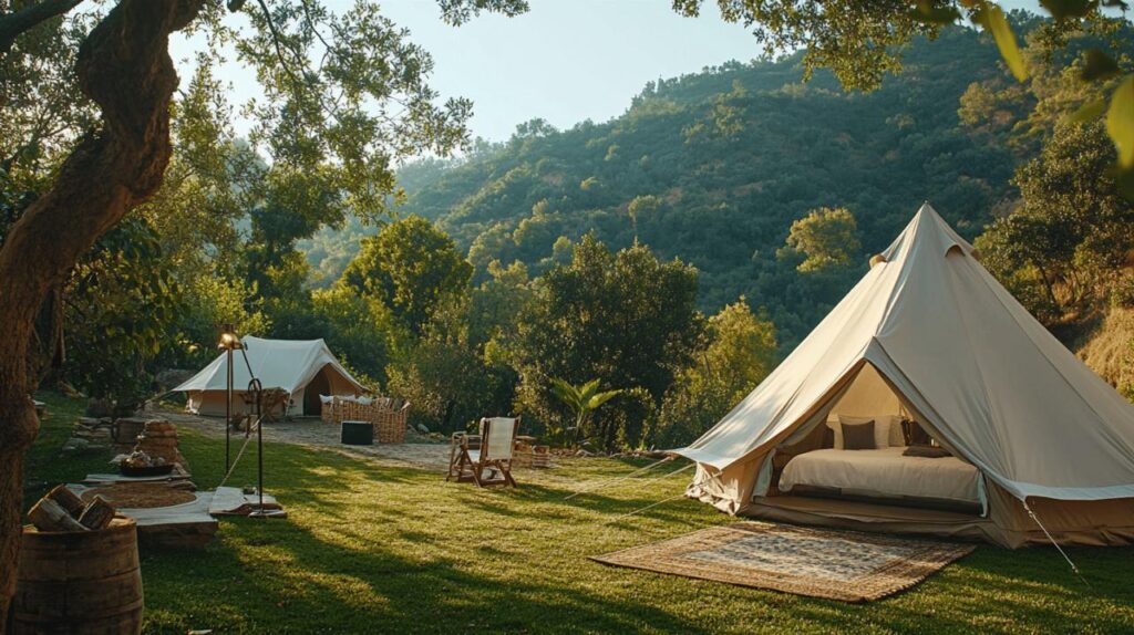 Huella ecológica y eficiencia: Diferencias entre glamping, camping y eco-lodges en España