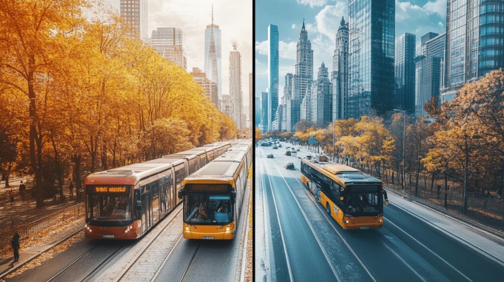 El turismo sostenible del mañana: Comparativa entre alquilar coche o usar transporte público en vacaciones con sistemas autónomos