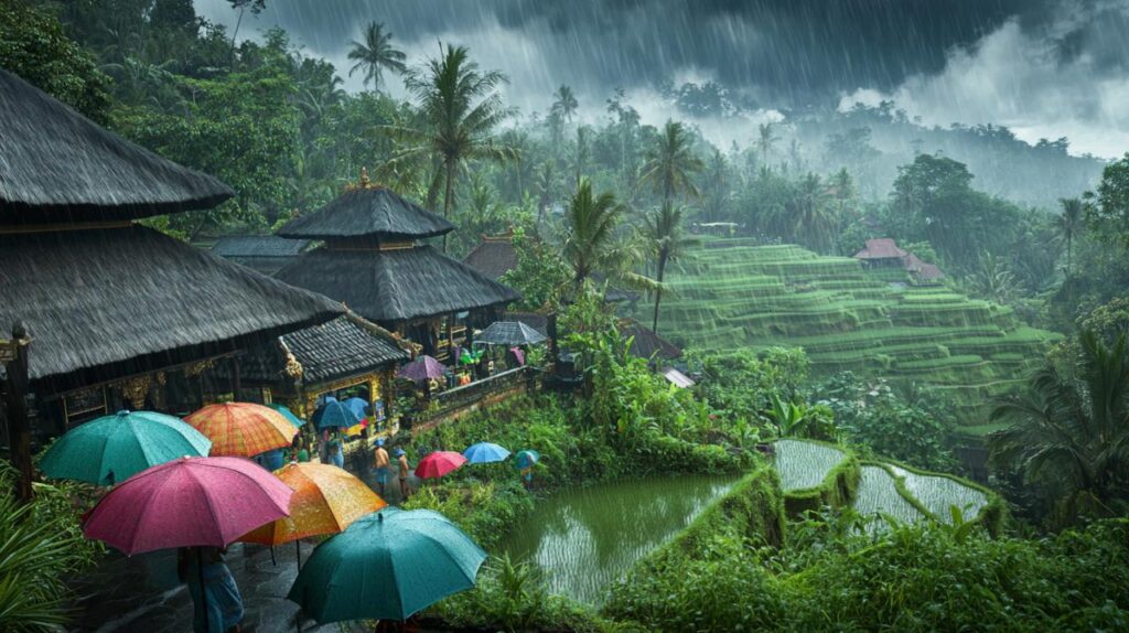 Retratos del paraíso lluvioso: Técnicas fotográficas para la temporada del monzón en Bali en 2025