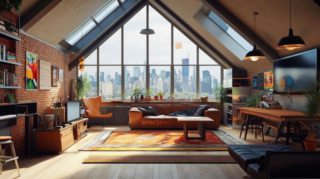 Descubre cómo mejorar la decoración de interiores al transformar áticos en lofts