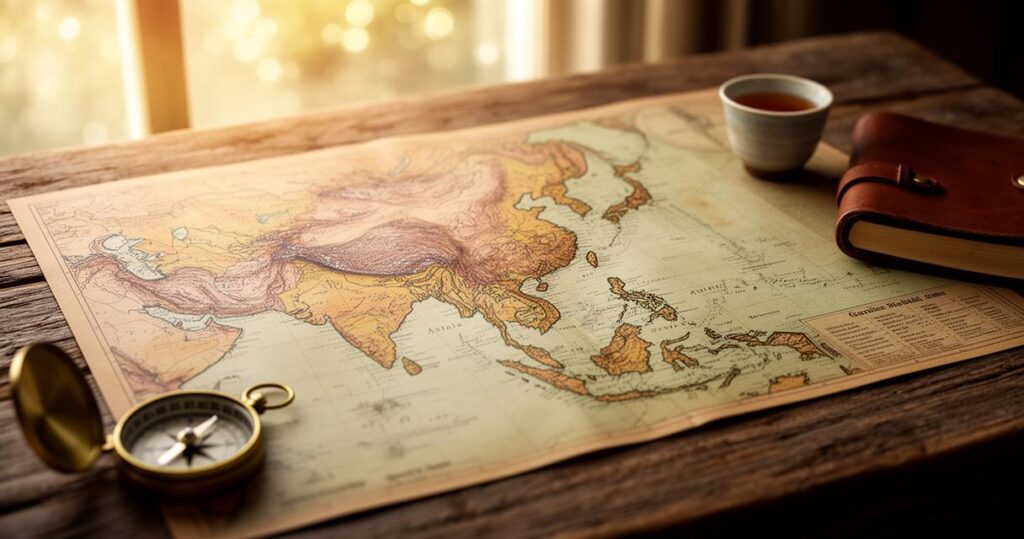 Explorando el Mapa de los países de Asia: Ruta por las capitales culturales con hotelesroyal.com